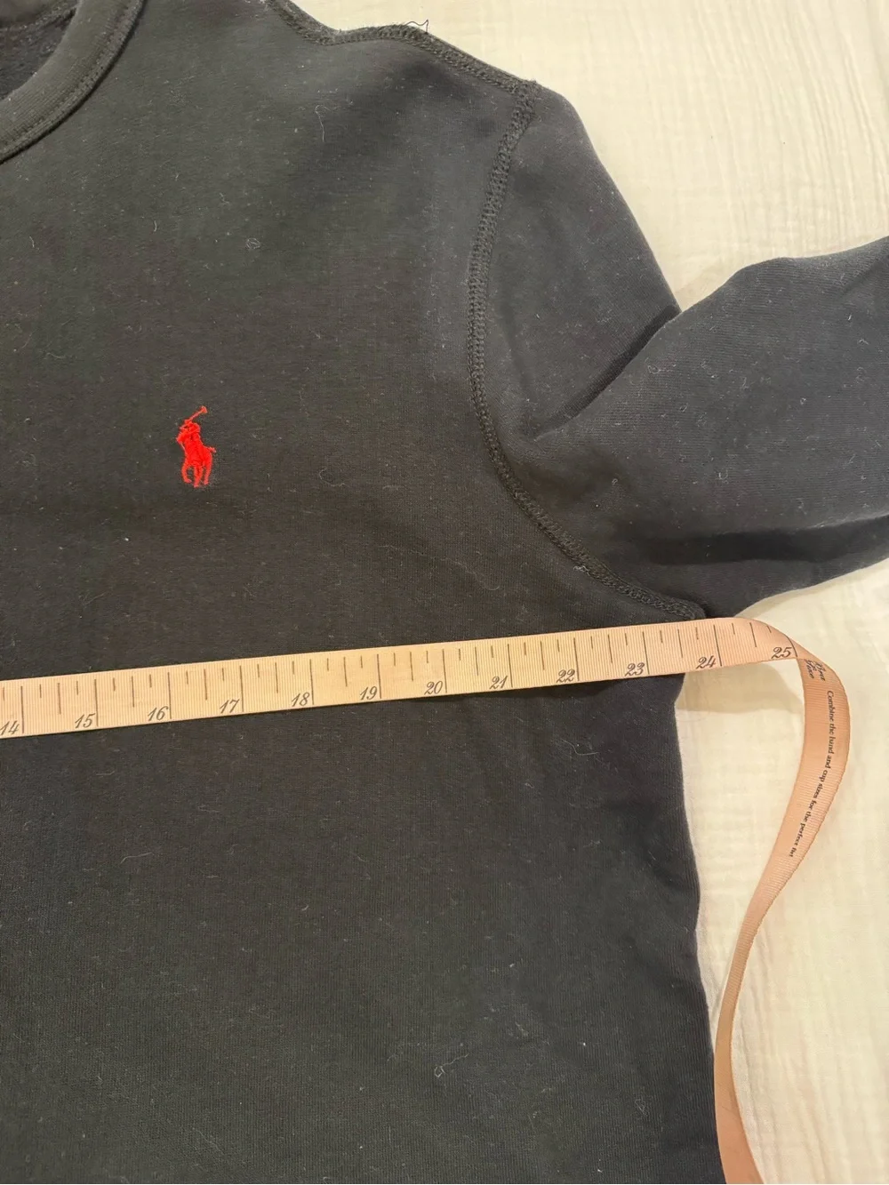 Polo Ralph Lauren Black Crewneck Sweatshirt Red Pony